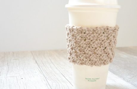 easy knit coffee cup cozy pattern