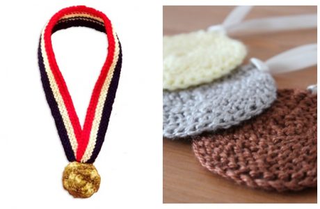 knit olympic medals