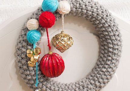 how to knit a wreath