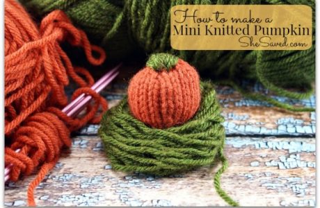 mini knitted pumpkin pattern