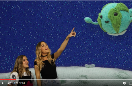 Sesame Street video using knitting.