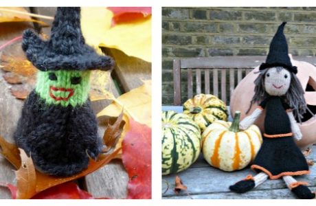 Cute little witch knitting patterns