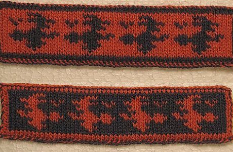 Knit a double knitting witch bookmark for Halloween.