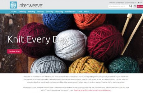 Interweaverevamps site, merges with Patternworks