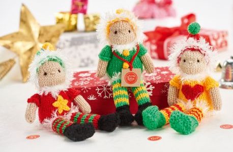 Knit elves for Christmas.