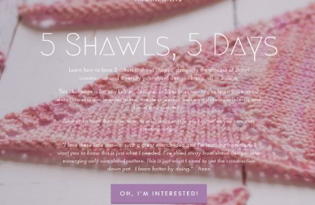 shawl knitting email series from aroha knits
