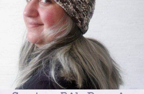 Garter rib beanie free knitting pattern in eight sizes.