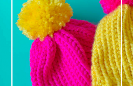 How to loom knit a hat.