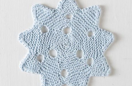 Snowflake dishcloth and more dishcloth knitting patterns.
