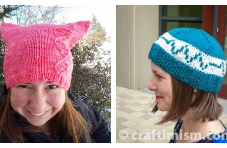hat knitting patterns for the science marches