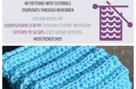 cartridge rib dishcloth knitting pattern
