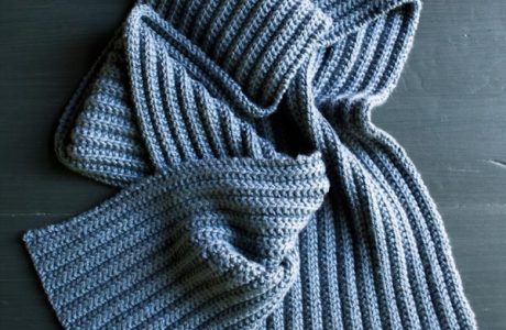 No Purl ribbed scarf from Purl Soho.