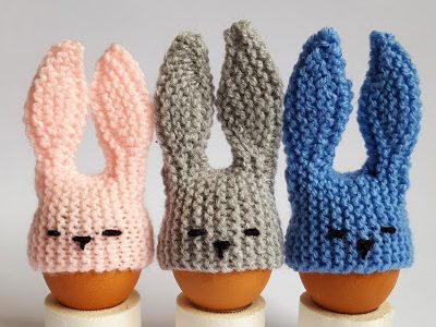 Bunny egg cozies to knit