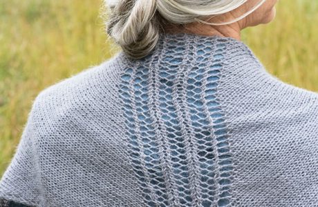 Dowson triangular shawl berroco