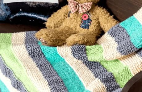 easy baby blanket knitting pattern