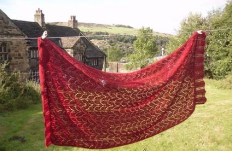 lace shawl knitting pattern