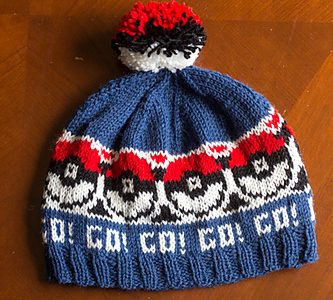 pokemon go knit hat pattern