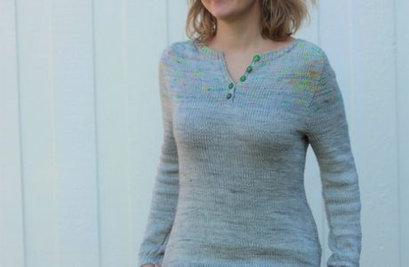 achoo henley sweater knitting pattern
