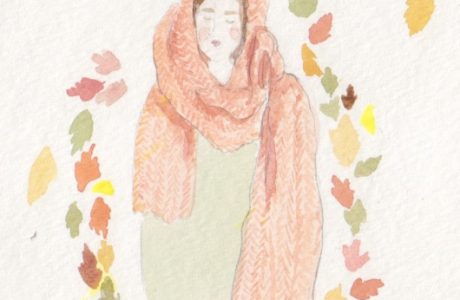 how to wear a giant scarf