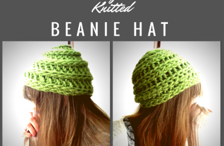 how to finger knit a hat