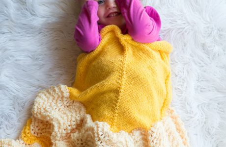 knit princess blanket