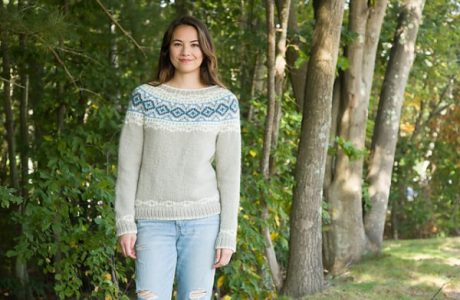 circular yoke colorwork sweater