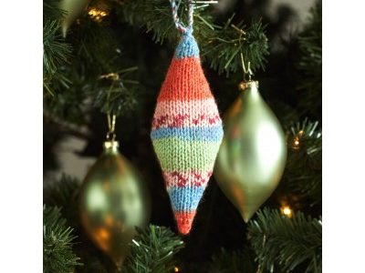 sock yarn christmas ornament