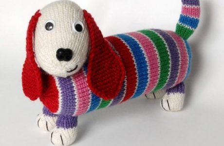 striped dog stash busting knitting patterns
