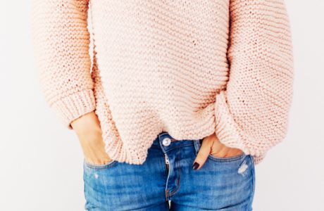 oversized garter stitch sweater knitting pattern