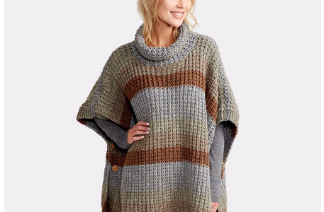 knit poncho pattern