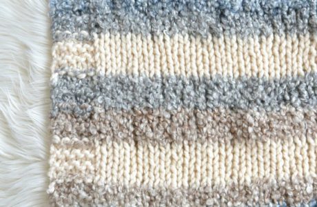 easy quick knit blanket