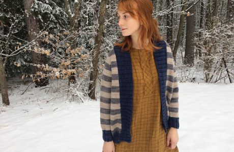 striped cardigan knitting pattern