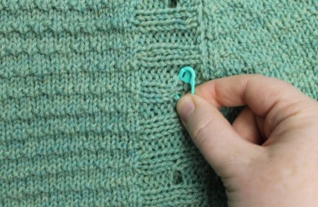 how to place buttons on a cardigan