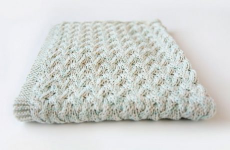 waterfall baby blanket knitting pattern