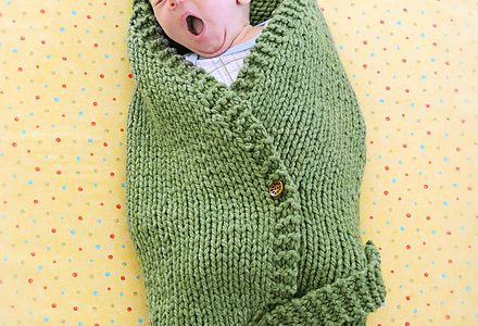 leaf bunting baby blanket