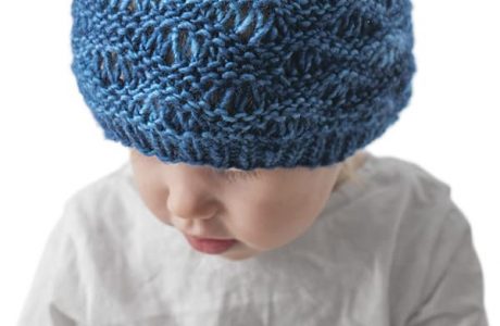 ocean waves drop stitch baby hat