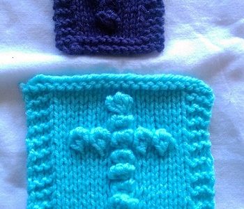 knit prayer square