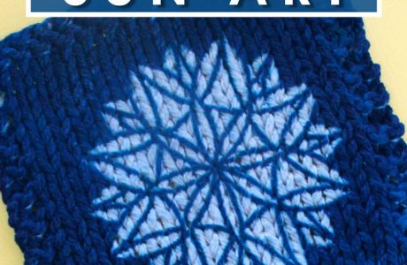 sun art knitting swatch