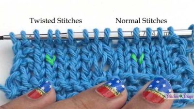 twisted knit stitches on purpose