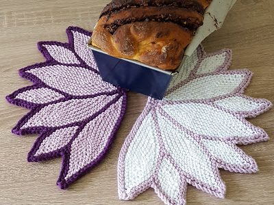 water lily dishcloth knitting pattern