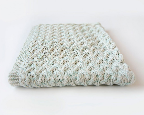 waterfall baby blanket knitting pattern