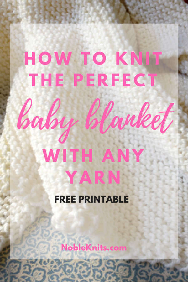 how to knit a baby blanket