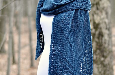 in the stacks shawl knitting pattern
