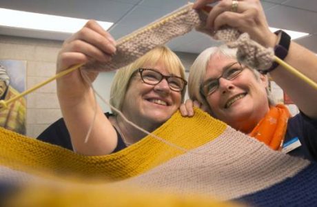 waiting room knitting