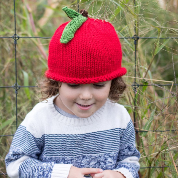 An Apple Hat to Knit for Kids – Knitting