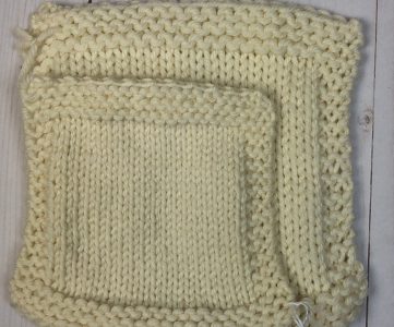variation in knit swatches