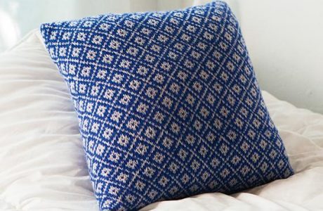 fair isle pillow knitting pattern