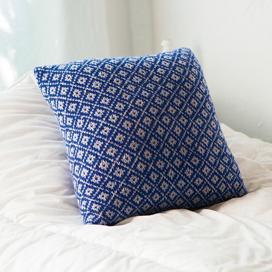 fair isle pillow knitting pattern