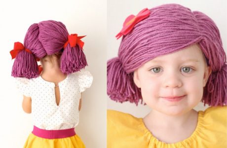 how to make a yarn wig four ways