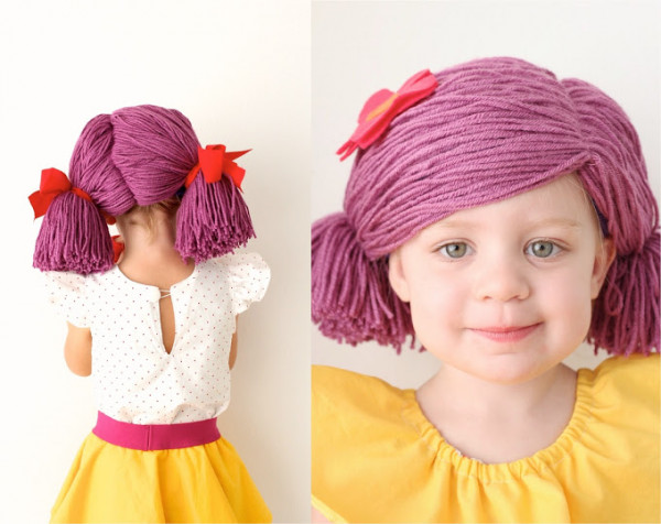 how to make a yarn wig four ways